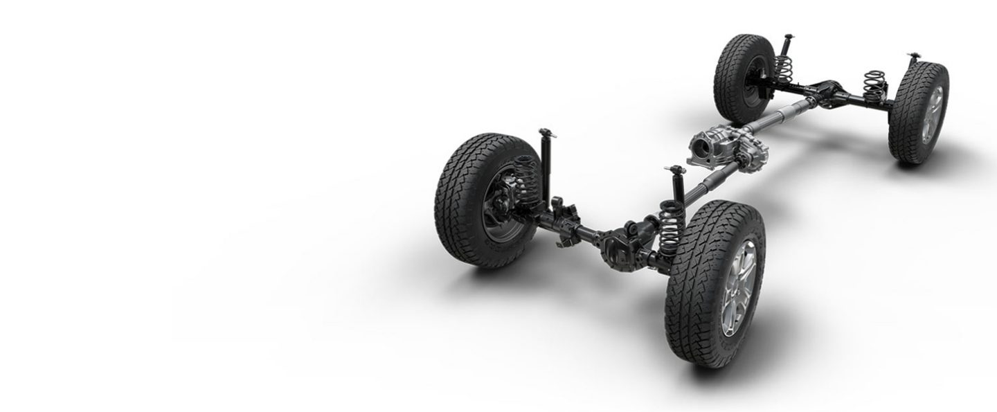 The Command-Trac 4x4 system on the 2020 Jeep Wrangler.